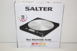 BOXED SALTER DISC ELECTRONIC SCALE RRP £16.99 Condition ReportAppraisal Available on Request- All