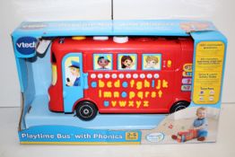 BOXED VTECH PLAYTIME BUS WITH PHONICS RRP £19.99Condition ReportAppraisal Available on Request-