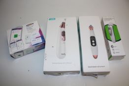 4X BOXED ASSORTED ITEMS TO INCLUDE WIFI CONTROLLED FUSED SPUR, BLACKHEAD REMOVERS & THERMOMETER (