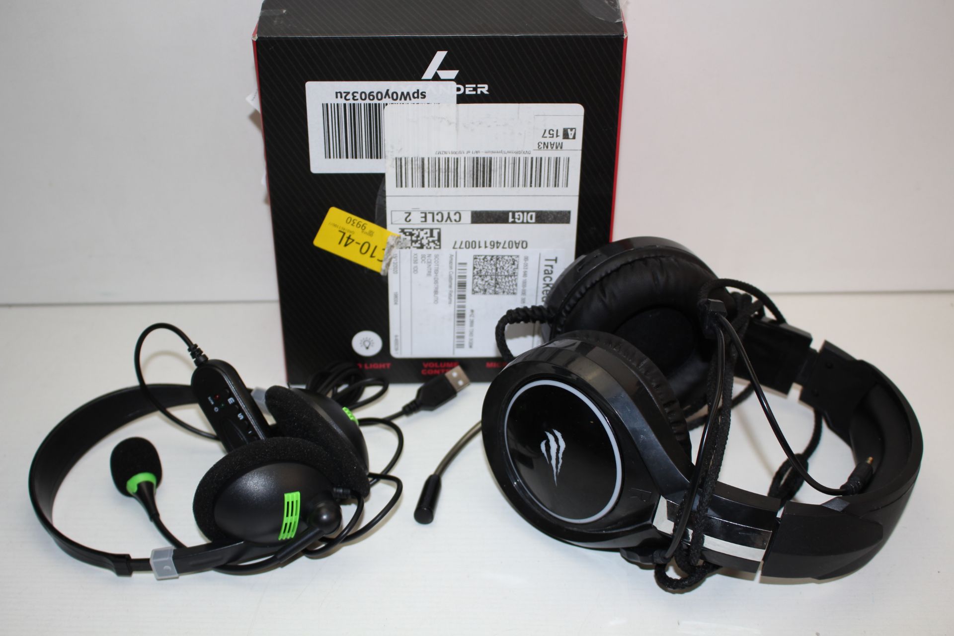 3X ASSORTED BOXED/UNBOXED GAMING/PC HEADPHONES TO INCLUDE CORSAIR & OTHER (IMAGE DEPICTS STOCK)