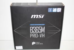 BOXED MSI INTEL MOTHERBOARD B365M PRO-VH PRO SERIES RRP £59.13Condition ReportAppraisal Available on