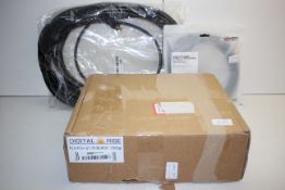 3X ASSORTED BOXED/UNBOXED ITEMS TO INCLUDE HDMI CABLE EXTRA LONG, DIGITAL RISE 3D PRINTER SPOIL