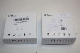 2X BOXED I7S TWS EAR BUD SETS COMBINED RRP £60.00Condition ReportAppraisal Available on Request- All