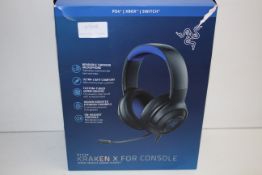 BOXED RAZER KRAKEN X FOR CONSOLE WIRED GAMING HEADSET RRP £39.99Condition ReportAppraisal