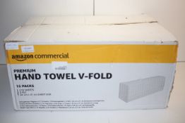 15PACKS AMAZON COMMERCIAL PREMIUM HAND TOWEL V-FOLDCondition ReportAppraisal Available on Request-
