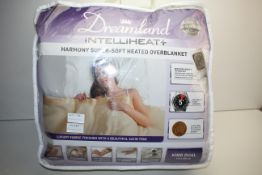 BAGGED DREAMLAND INTELLI-HEAT HARMONY SUPER-SOFT HEATED OVERBLANKET KING DUAL 180 X 180 CM RRP £