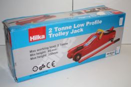 BOXED HILKA 2 TONNE LOW PROFILE TROLLEY JACK RRP £28.99Condition ReportAppraisal Available on