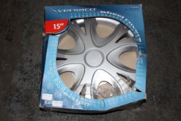 BOXED VERSACO WHEEL COVERS 15" RRP £27.99Condition ReportAppraisal Available on Request- All Items
