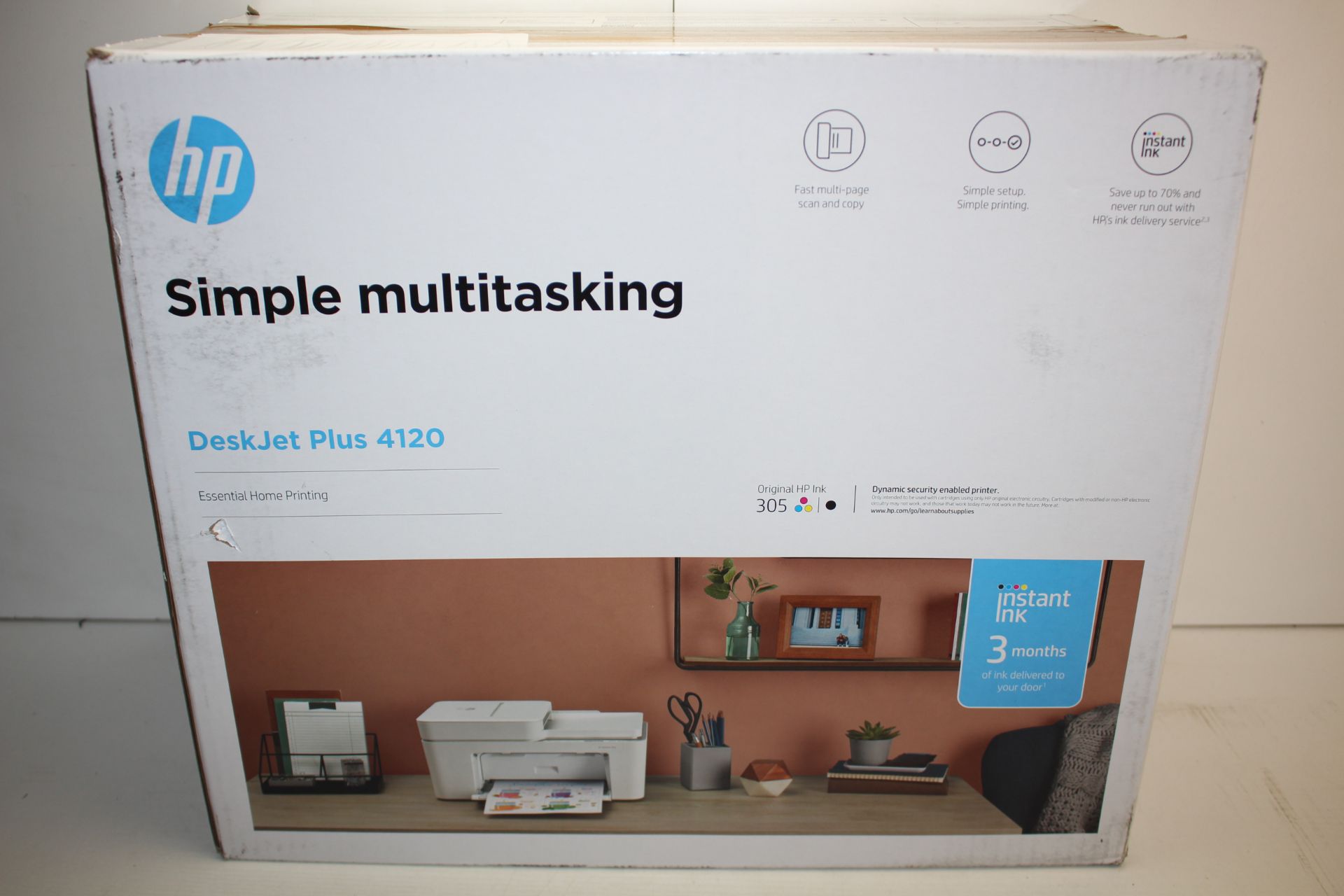 BOXED HP DESKJET 4120 PRINTER RRP £77.90Condition ReportAppraisal Available on Request- All Items