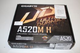 BOXED GIGABYTE A520M H ULTRA DURABLE MOTHERBOARD AMD RRP £59.00Condition ReportAppraisal Available