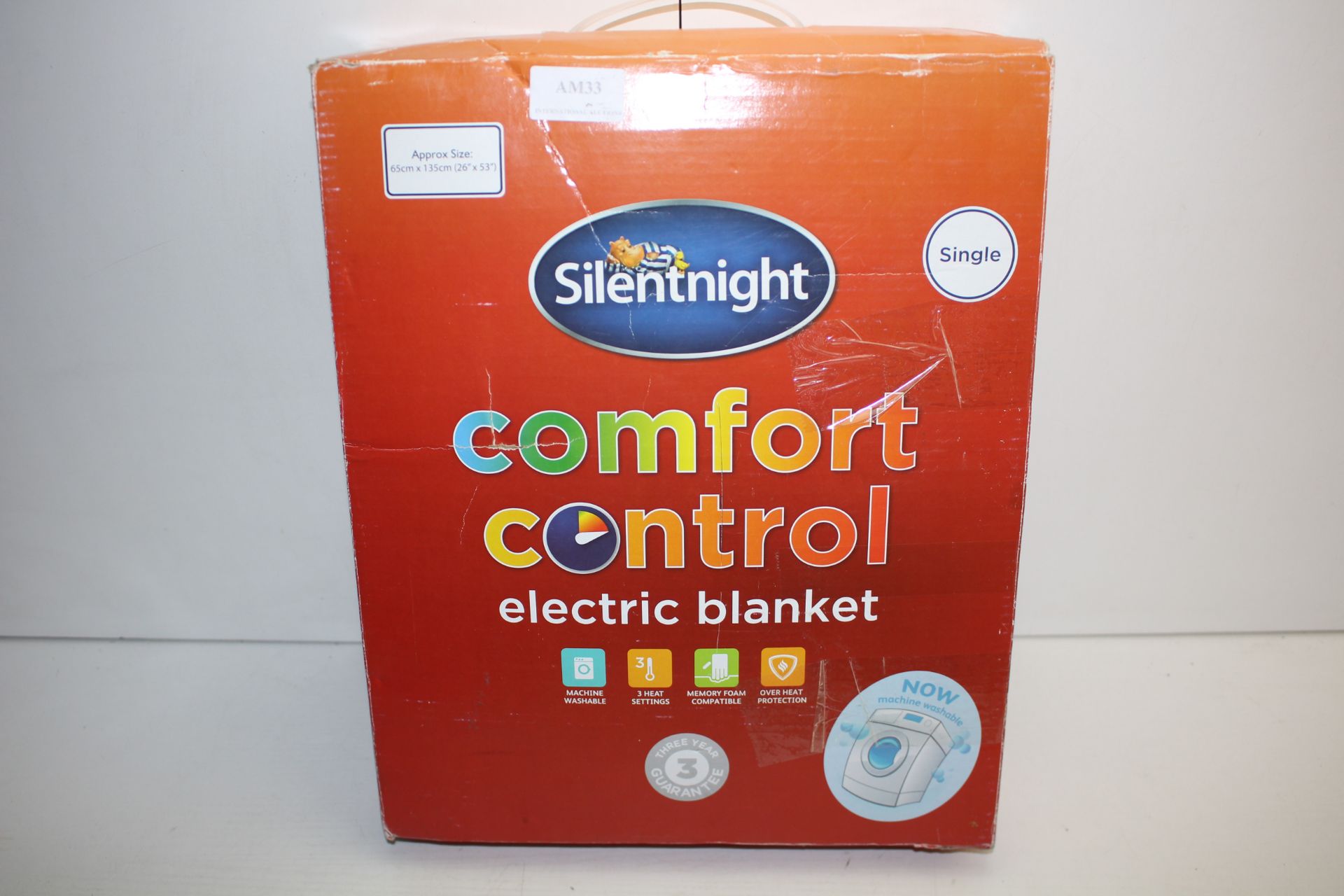 BOXED SILENTNIGHT COMFORT CONTROL ELECTRIC BLANKET SINGLE RRP £29.95Condition ReportAppraisal