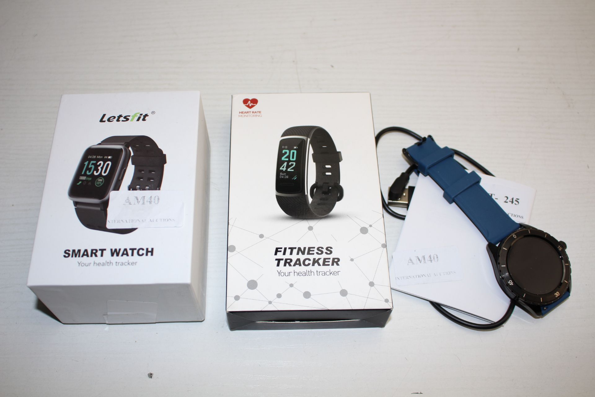 3X ASSORTED BOXED/UNBOXED SMART WATCHES (IMAGE DEPICTS STOCK)Condition ReportAppraisal Available