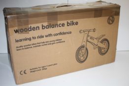 BOXED WOODEN BALANCE BIKE RRP £44.99Condition ReportAppraisal Available on Request- All Items are