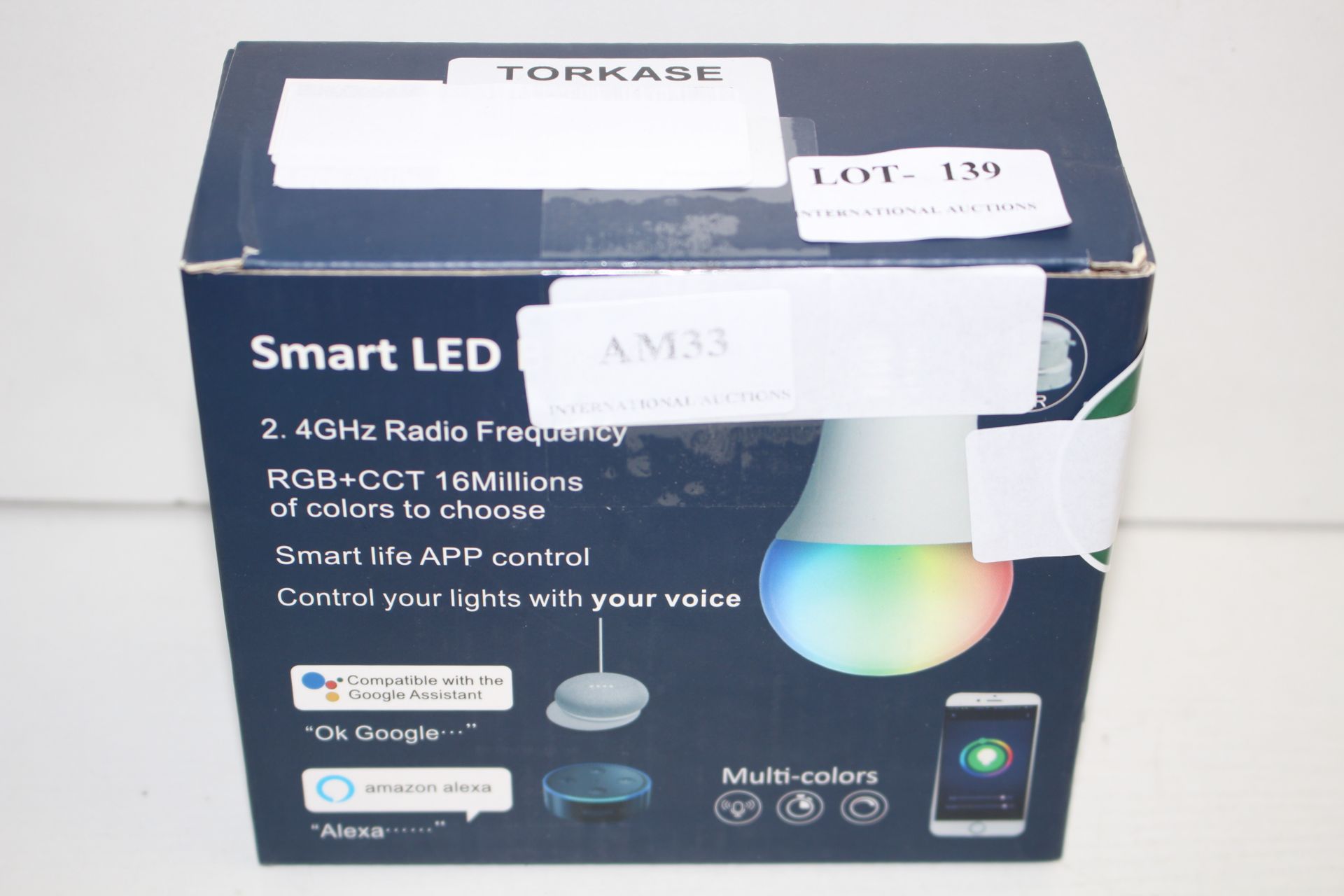 BOXED TORKASE SMART LED BULB Condition ReportAppraisal Available on Request- All Items are