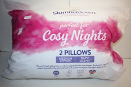BAGGED SLUMBERDOWN COSY NIGHTS 2PILLOWS RRP £17.99Condition ReportAppraisal Available on Request-