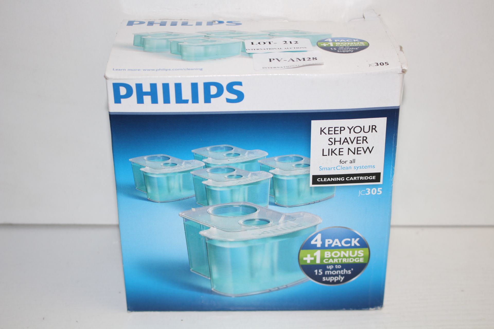 BOXED PHILIPS CLEANING CARTRIDGES FOR SHAVERCondition ReportAppraisal Available on Request- All