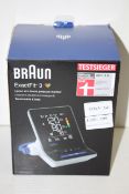 BOXED BRAUN EXACT FIT 3 UPPER ARM BLOOD PRESSURE MONITOR RRP £58.49Condition ReportAppraisal