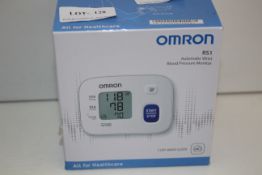 BOXED OMRON RS1 AUTOMATIC WRIST BLOOD PRESSURE MONITOR RRP £29.99Condition ReportAppraisal Available