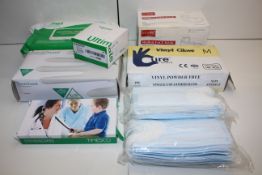 8X ASSORTED ITEMS TO INCLUDE CLINELL WIPES, MASKS, GLOVES, STETHOSCOPE & OTHER (IMAGE DEPICTS