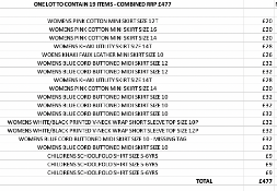 ONE LOT TO CONTAIN 19 NEXT ITEMS - COMBINED RRP £477 (1086)