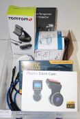 6X ASSORTED ITEMS TO INCLYUDE DASH CAM 1080P FULL HD, TOMTOM & OTHER (IMAGE DEPICTS STOCK)
