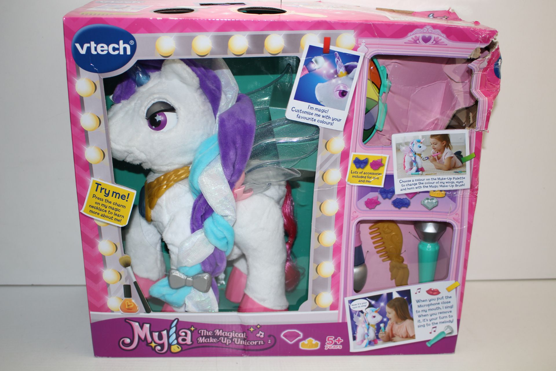 BOXED VTECH MYLA THE MAGICAL MAKE-UP UNICORN RRP £58.99Condition ReportAppraisal Available on