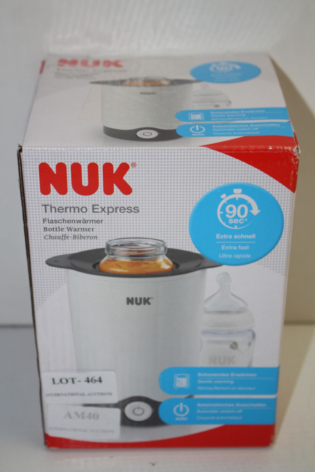 BOXED NUK THERMO EXPRESS BOTTLE WARMER RRP £19.99Condition ReportAppraisal Available on Request- All