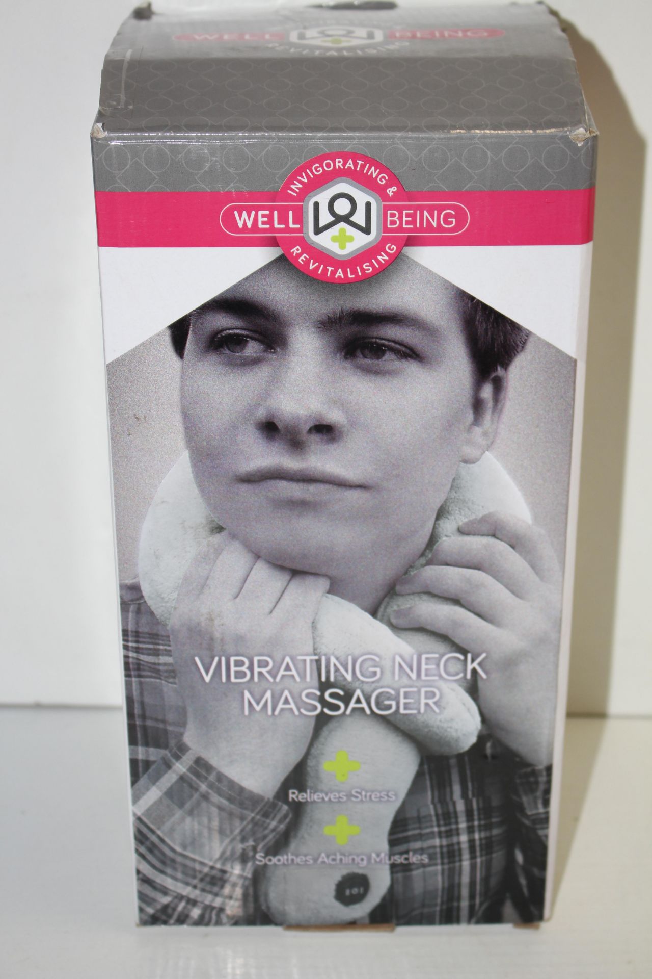 BOXED WELL BEING VIBRATING NECK MASSAGER Condition ReportAppraisal Available on Request- All Items