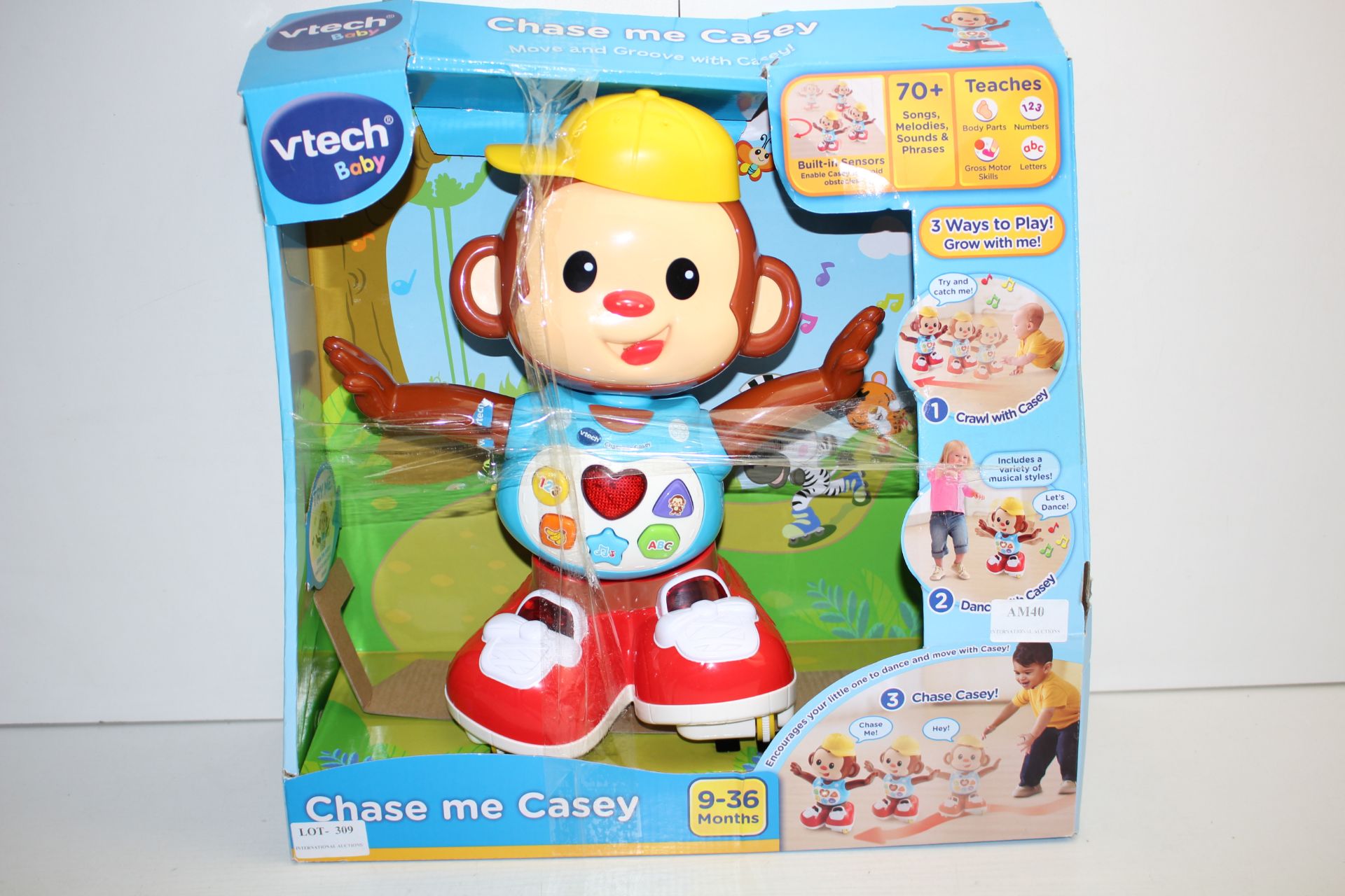 BOXED VTECH BABY CHASE ME CASEY RRP £37.65Condition ReportAppraisal Available on Request- All