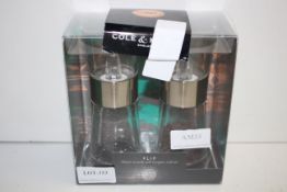 BOXED COLE & MASON FLIP SALT & PEPPER GRINDERS RRP £19.99Condition ReportAppraisal Available on