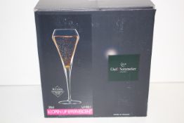 BOXED CHEF SOMMELIER OPEN UP EFFERVESCENT 20CL GLASSES RRP £40.00Condition ReportAppraisal Available