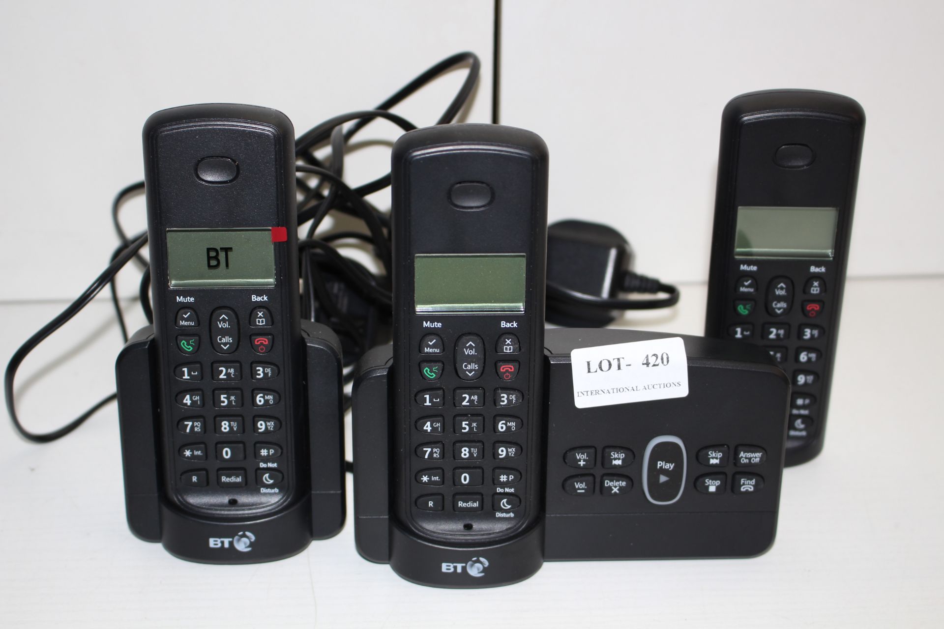 3X ASSORTED UNBOXED BT CORDLESS PHONES & GIGASET CORDLESS HOME PHONE & ANSWERING MACHINECondition