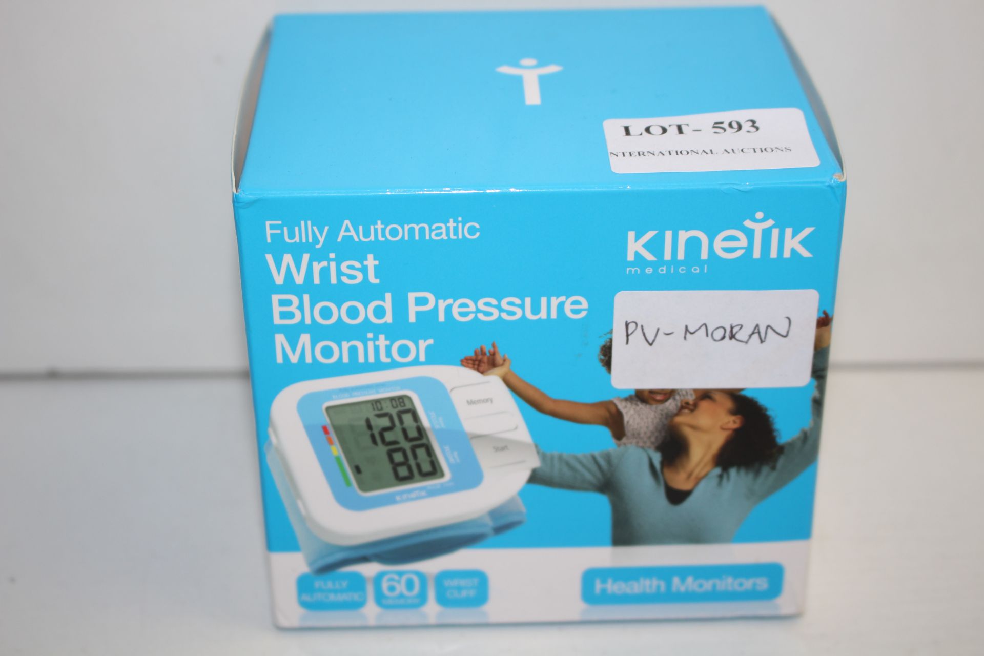 BOXED KINETIK FULLY AUTOMATIC WRIST BLOOD PRESSURE MONITOR RRP £24.99Condition ReportAppraisal