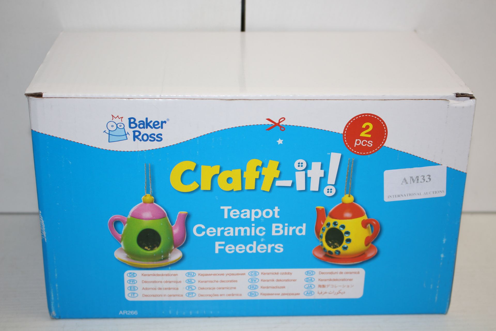 BOXED BAKER ROSS CRAFT-IT TEAPOT CERAMIC BIRD FEEDERSCondition ReportAppraisal Available on Request-