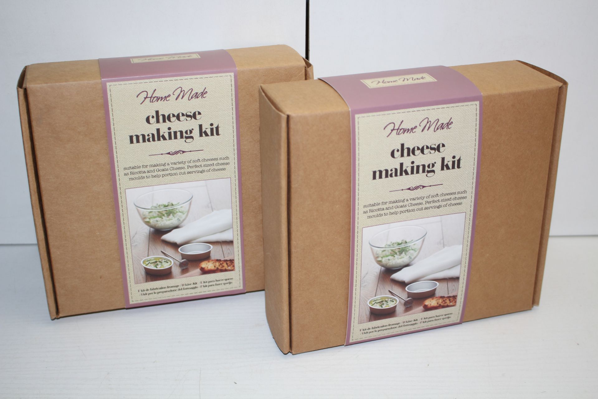 2X BOXED HOME MADE CHEESE MAKING KITSCondition ReportAppraisal Available on Request- All Items are