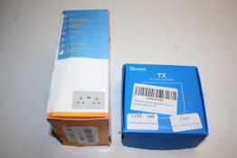 2X ASSORTED BOXED ITEMS TO INCLUDE SONOFF TX WIFI SMART WALL SWITCH & OTHER (IMAGE DEPICTS STOCK)