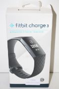BOXED FITBIT CHARGE 3 ADVANCED FITNESS TRACKER RRP £79.99Condition ReportAppraisal Available on