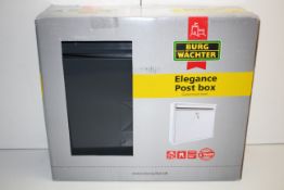 BOXED BURG WACHTER ELEGANCE POST BOX GALVANISED STEEL RRP £32.49Condition ReportAppraisal