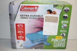 BOXED COLEMAN EXTRA DURABLE AIRBED RAISED DOUBLE RRP £83.99Condition ReportAppraisal Available on