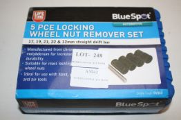 BOXED BLUESPOT 5 PIECE LOCKING WHEEL NUT REMOVER SET RRP £20.75Condition ReportAppraisal Available