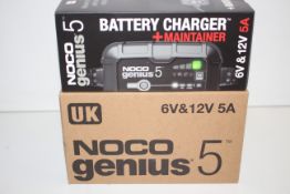 BOXED NOCO GENIUS 5 BATTERY CHARGER + MAINTAINER 6V & 12V 5A RRP £64.99Condition ReportAppraisal