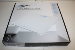 BOXED ACTIVE ERA DIGITAL BATHROOM SCALES MODEL: BS-03S RRP £19.99Condition ReportAppraisal Available