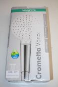 BOXED HANSGROHE CROMETTA VARIO SHOWER HEAD RRP £29.99Condition ReportAppraisal Available on Request-