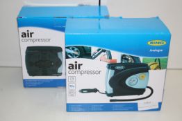 2X BOXED RING ANALOGUE AIR COMPRESSORS RRP £29.99 EACHCondition ReportAppraisal Available on