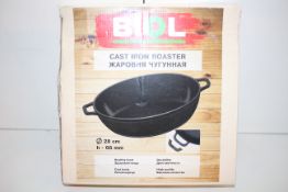BOXED BIOL CAST IRON ROASTER 28CM RRP £26.99Condition ReportAppraisal Available on Request- All