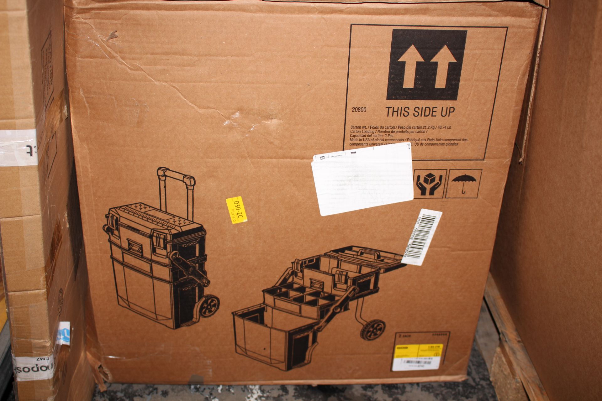 BOXED LARGE WHEELED TOOLBOX/TOOLSTORECondition ReportAppraisal Available on Request- All Items are
