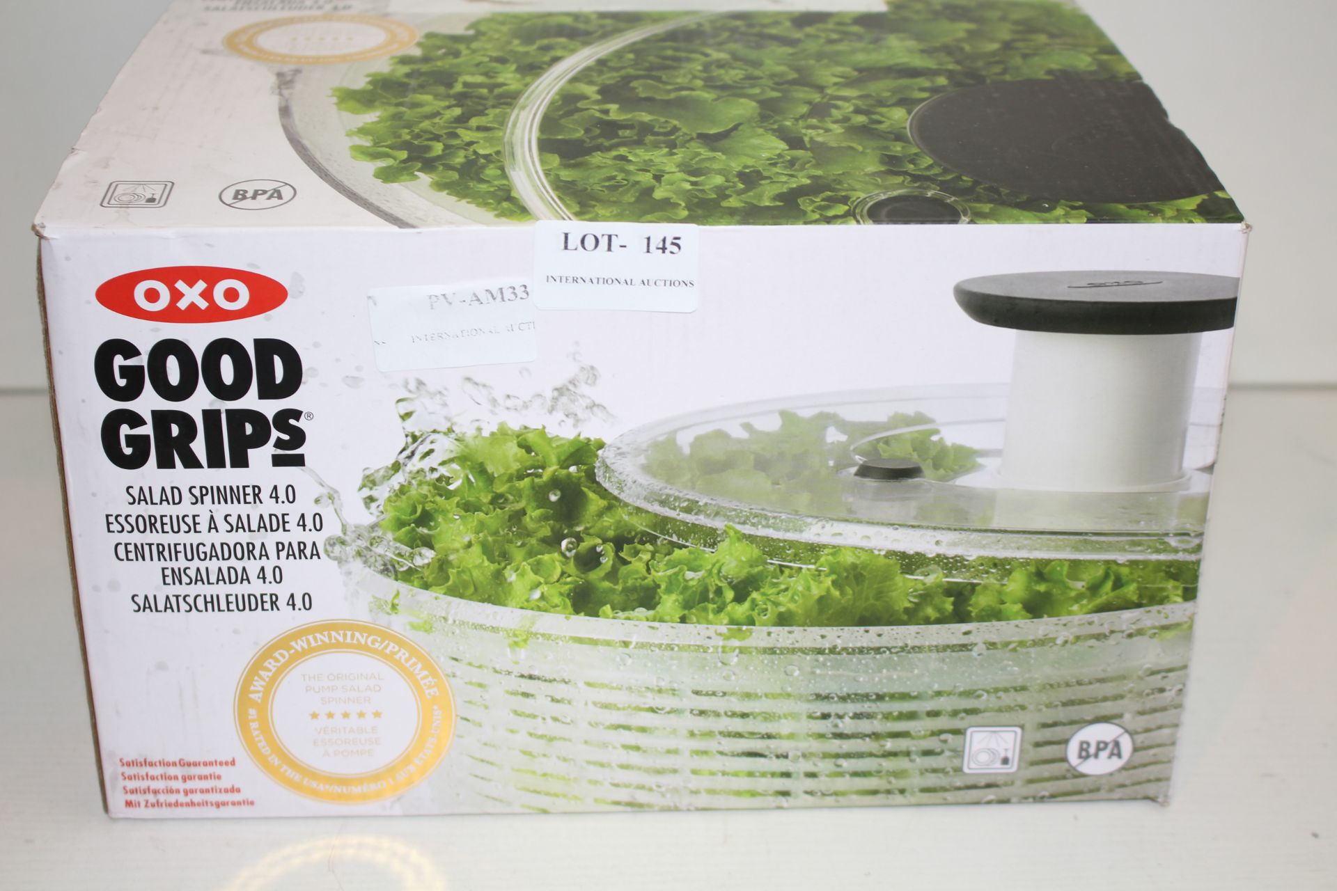 BOXED OXO GOOD GRIPS SALAD SPINNER 4.0 RRP £28.00Condition ReportAppraisal Available on Request- All