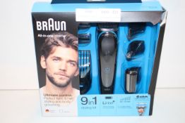 BOXED BRAUN ALL-IN-ONE TRIMMER 9-IN-1 STYLING KIT MODEL: MGK5080 RRP £48.99Condition ReportAppraisal