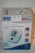 BOXED A&D BLOOD PRESSURE MONITOR MODEL: UA-611 RRP £20.00Condition ReportAppraisal Available on