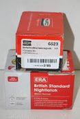 2X ASSORTED BOXED ITEMS TO INCLUDE ERA BRITISH STANDARD NIGHTLATCH & OTHER (IMAGE DEPICTS STOCK)